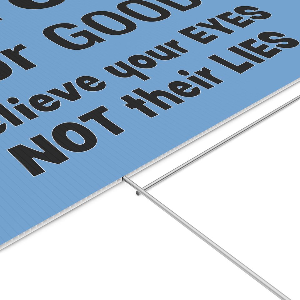 Ice Out for Good Yard Sign