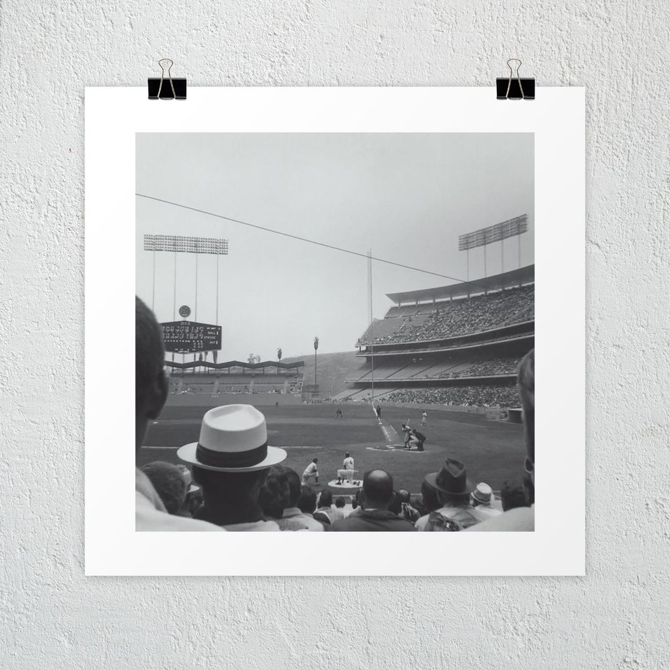 Dodgers '62 Vintage Photo Print, Dodgers art, Dodgers wall art, Dodgers print, LA Dodgers