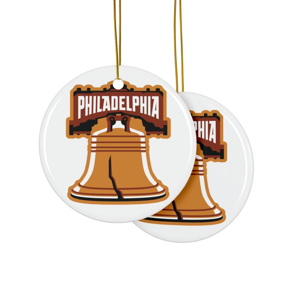 Philadelphia Ceramic Christmas Ornament