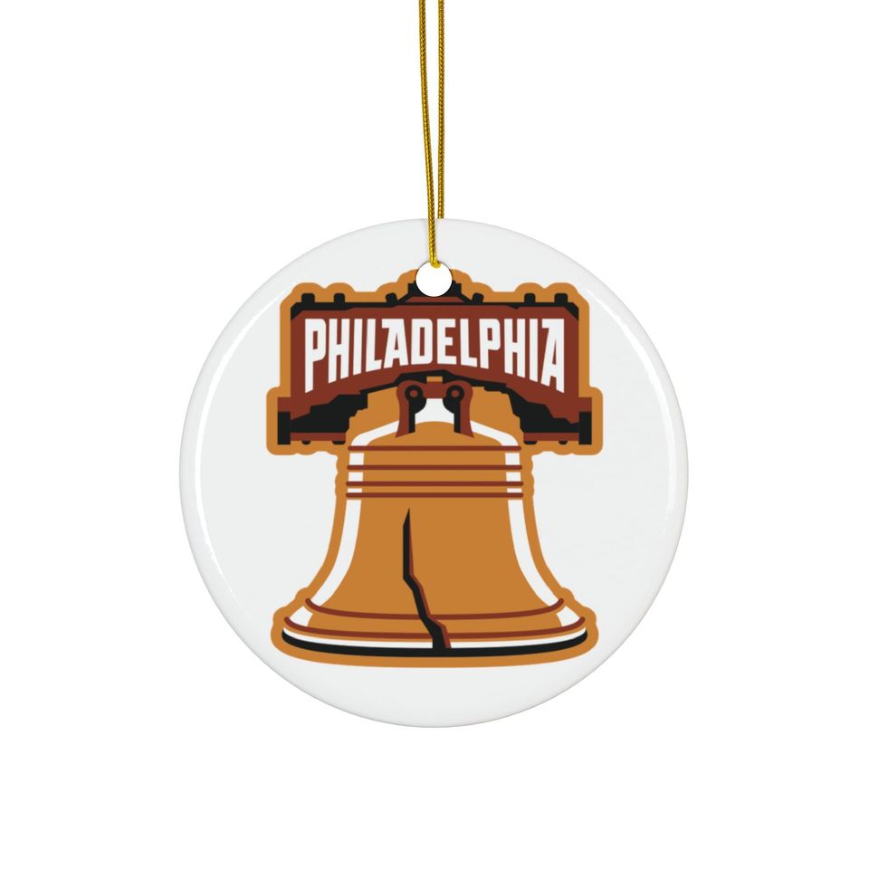 Philadelphia Ceramic Christmas Ornament