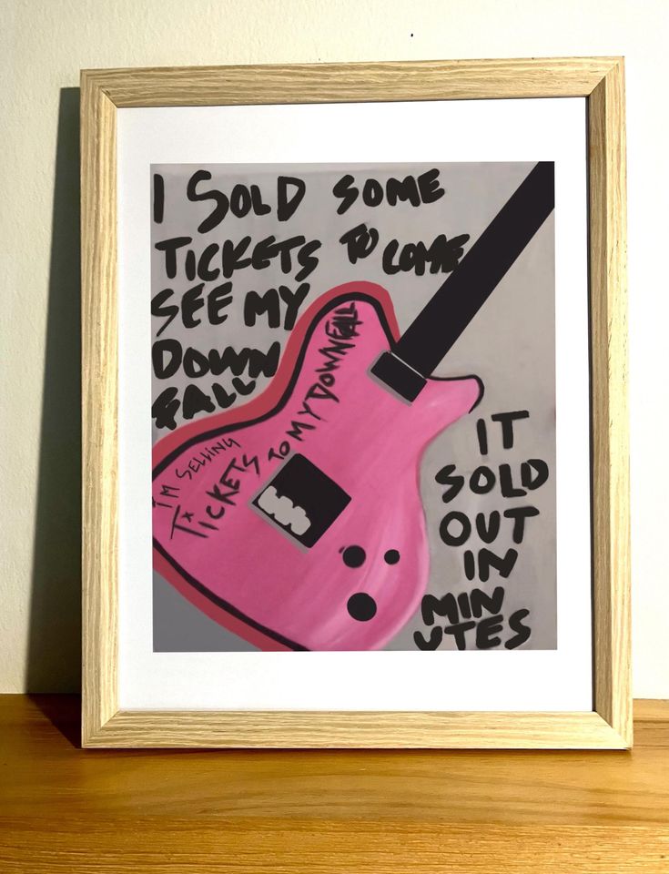 Tickets to My Downfall Art Print – MGK Fan Poster