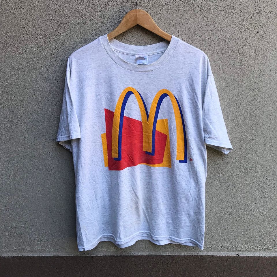 Vintage 90s McDONALDS promo tee apppe microsoft playstation