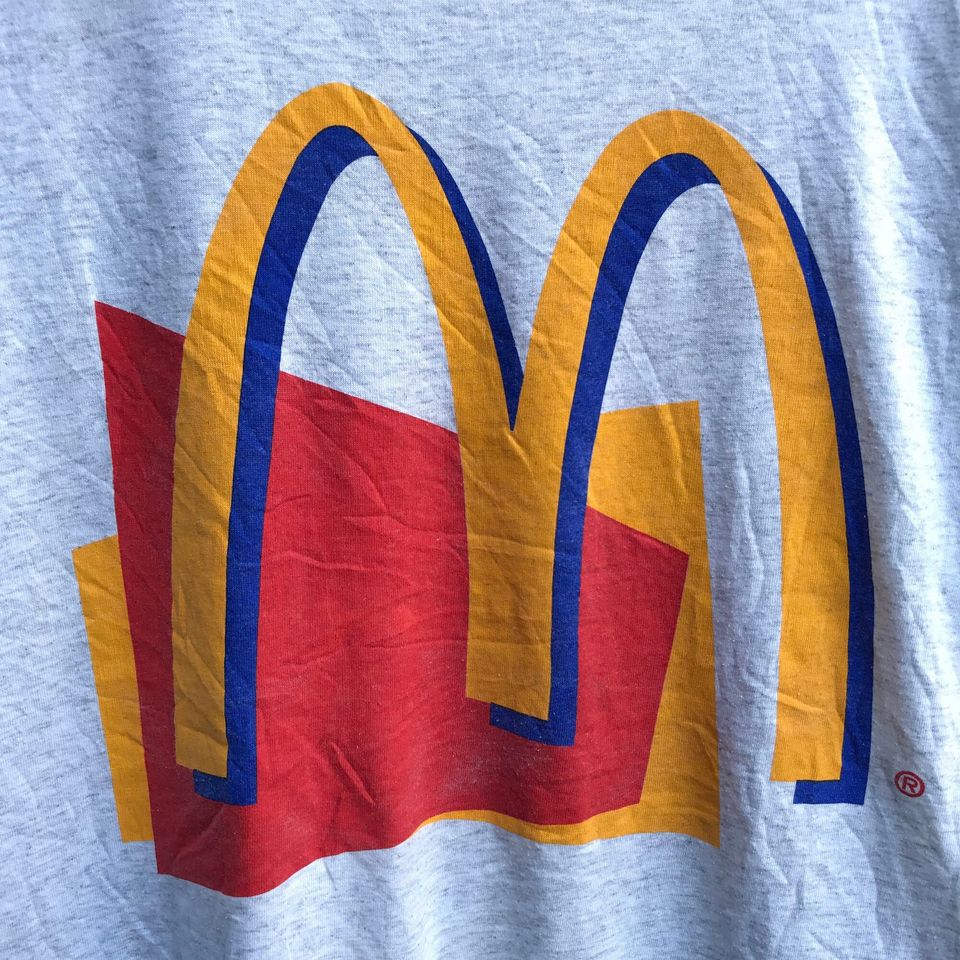 Vintage 90s McDONALDS promo tee apppe microsoft playstation