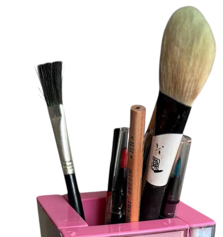 BTS Cassette Tape Desk Organizer Pen Pencil Holder Handmade Retro Makeup brush holder | Plant Pot Cute K-Pop gift