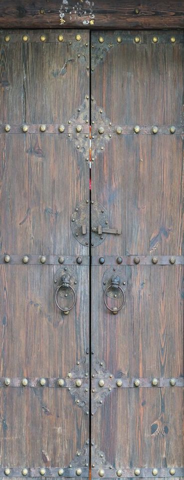 Wooden Self-adhesive Door Stickers