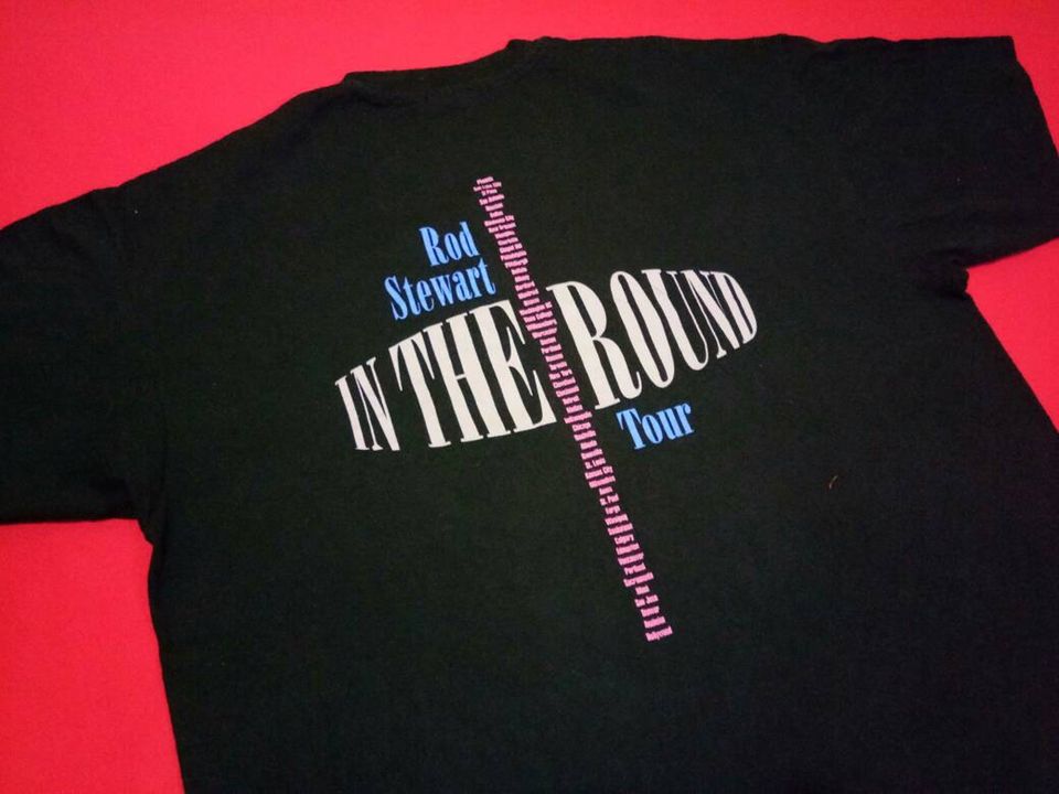 Vintage ROD STEWART British Pop Rock Singer Tour In The Round 90's Music Concert