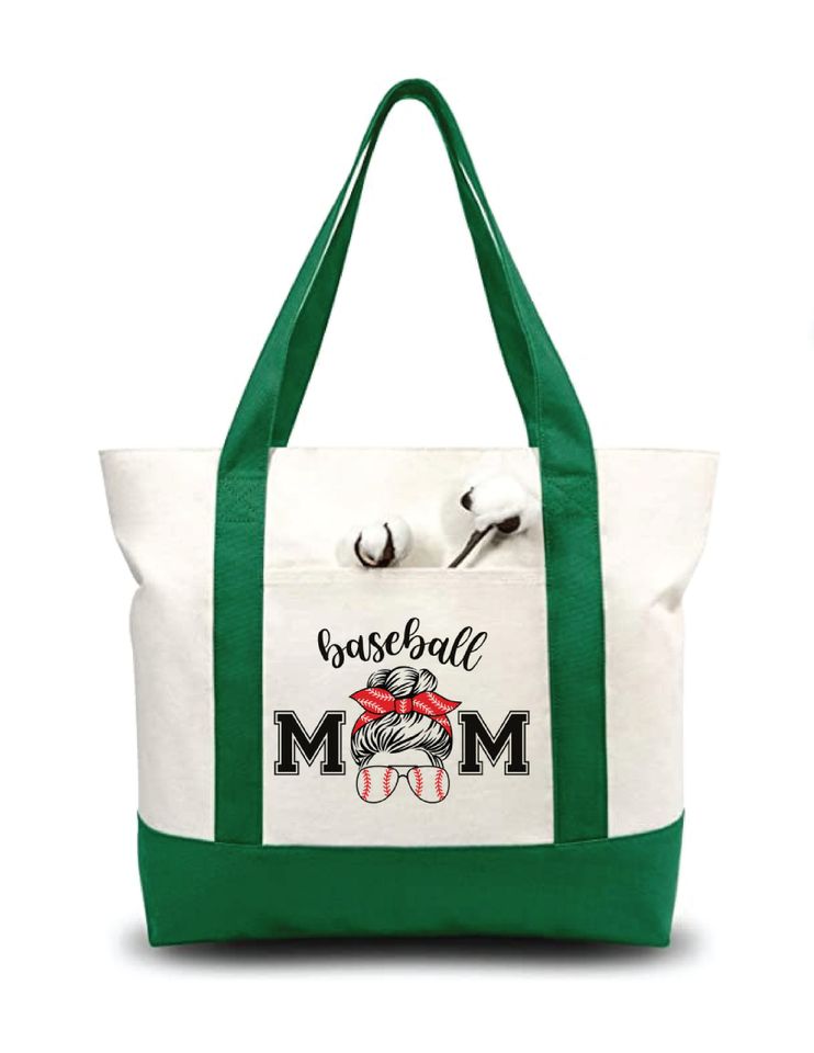 Baseball Mom Tote Bag