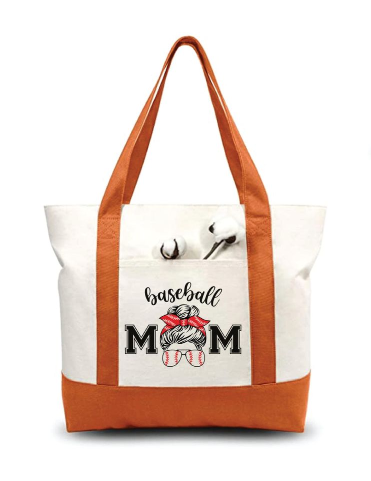 Baseball Mom Tote Bag