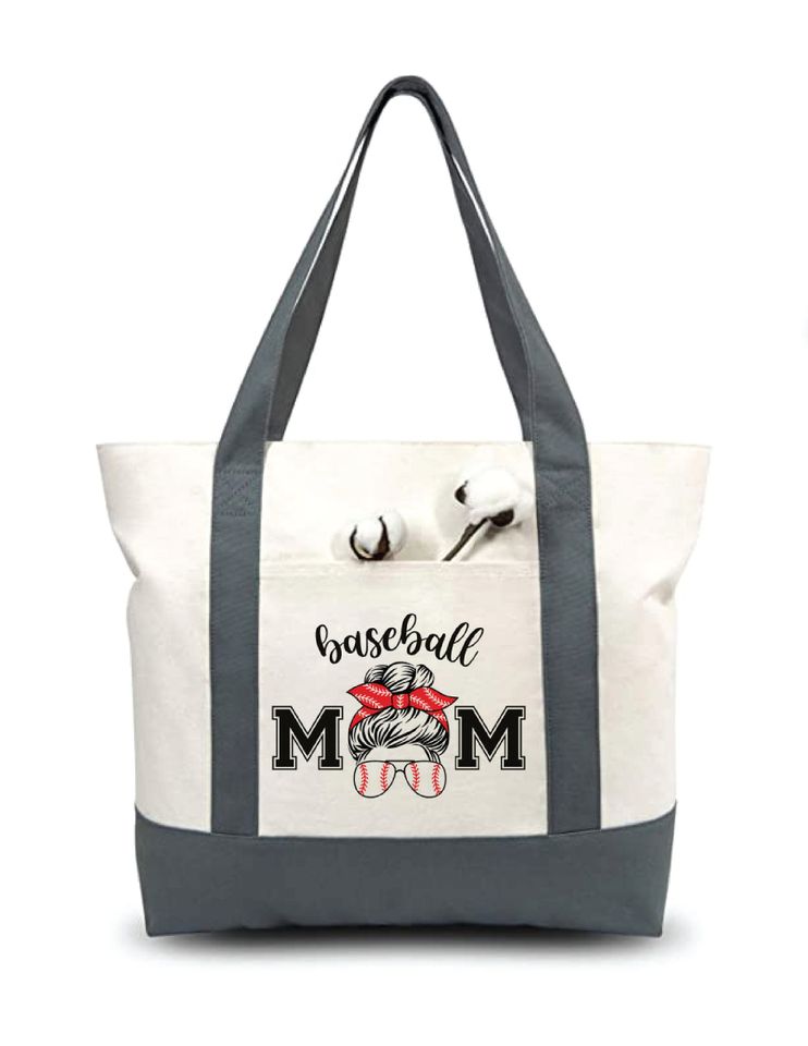Baseball Mom Tote Bag