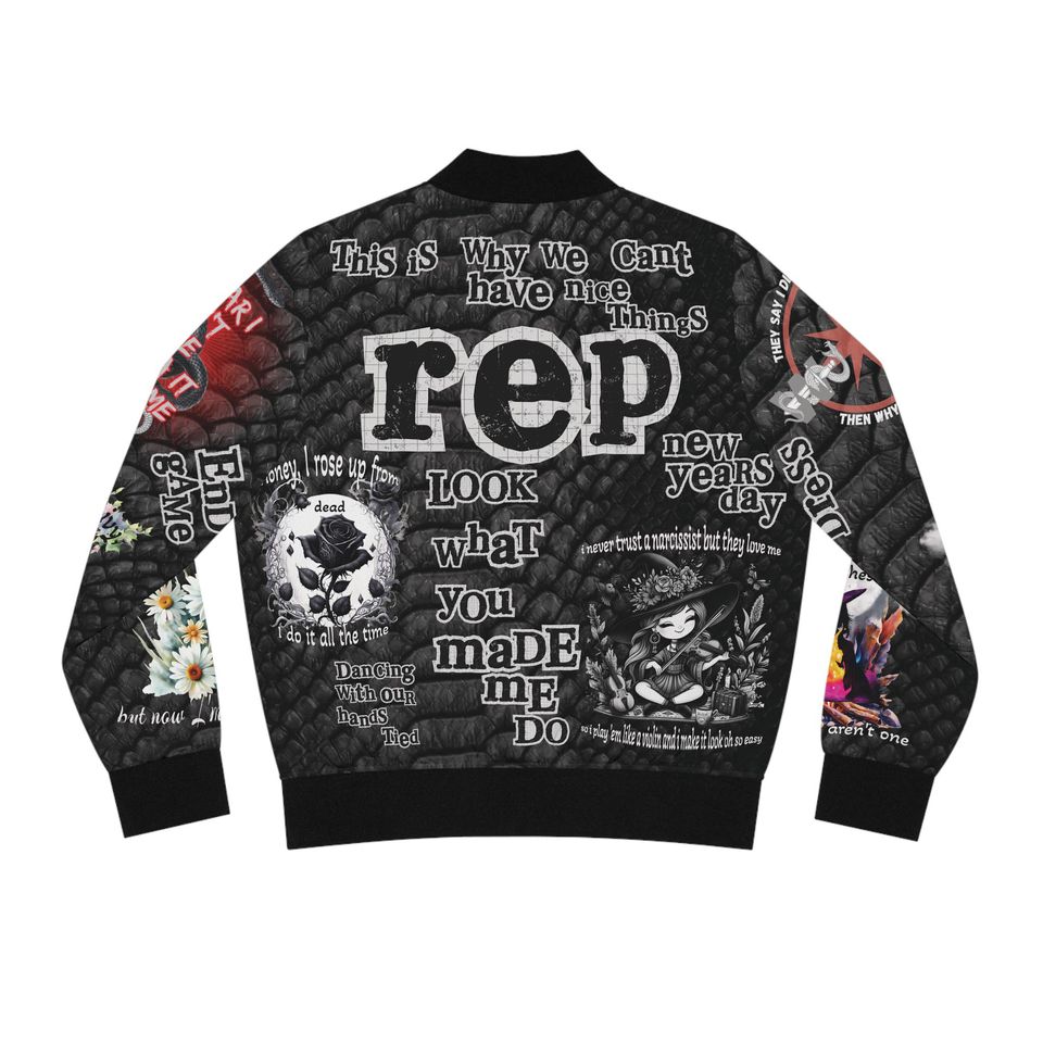 Rep jacket, reputation jacket, Women's Bomber Jacket (AOP)