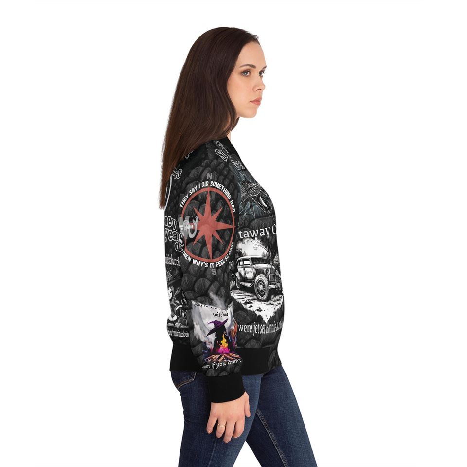 Rep jacket, reputation jacket, Women's Bomber Jacket (AOP)