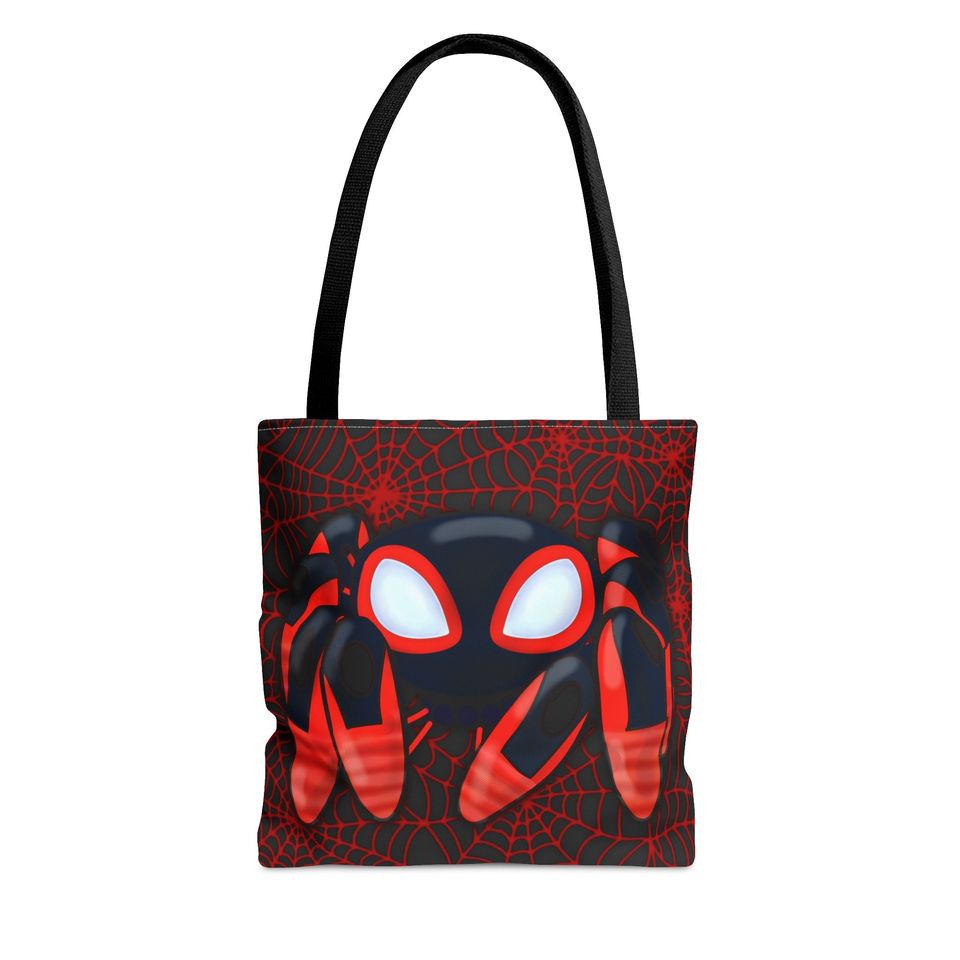Spidey Inspired Halloween Tote Bag Miles Morales TRACE-E TWIST-E Bot