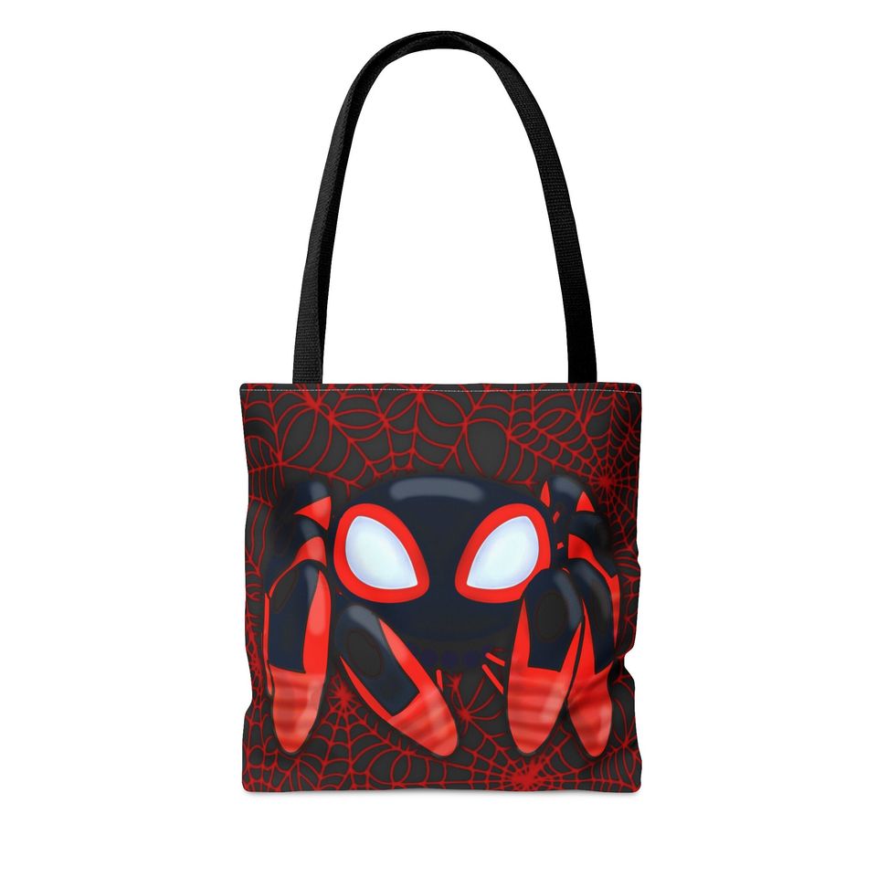 Spidey Inspired Halloween Tote Bag Miles Morales TRACE-E TWIST-E Bot