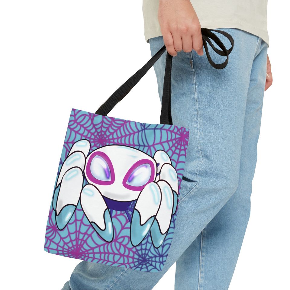 Ghost Spider Halloween Tote Bag TRACE-E TWIRL-E Spidey Bot