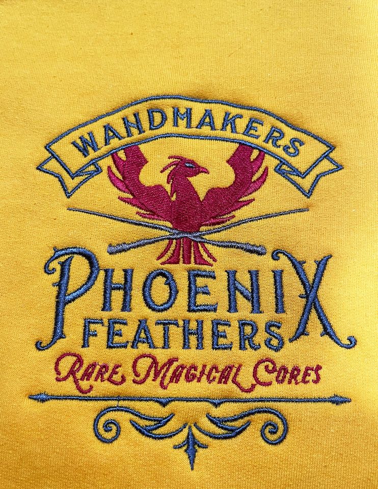 Embroidered Phoenix Wandmaker Sweatshirt: Wizard World Gift
