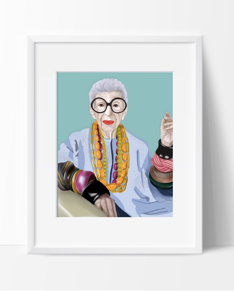 Iris Apfel Fashion Icon Premium Matte Vertical Posters