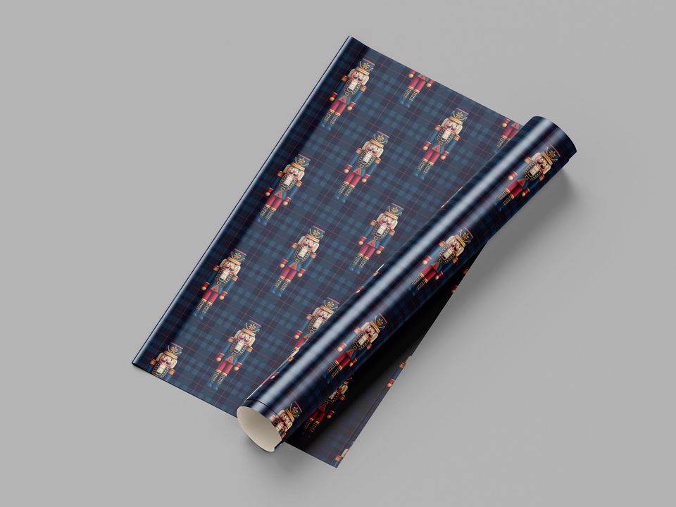 Nutcracker Christmas Wrapping paper roll