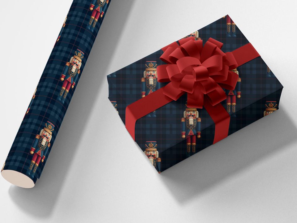 Nutcracker Christmas Wrapping paper roll