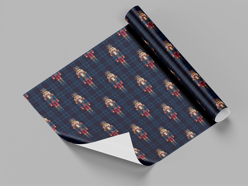 Nutcracker Christmas Wrapping paper roll