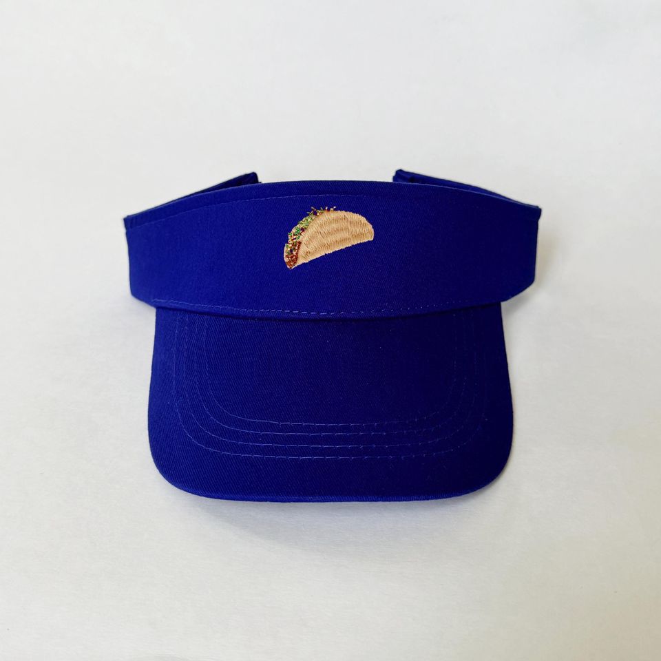 Taco Embroidered Visor Cotton Visor