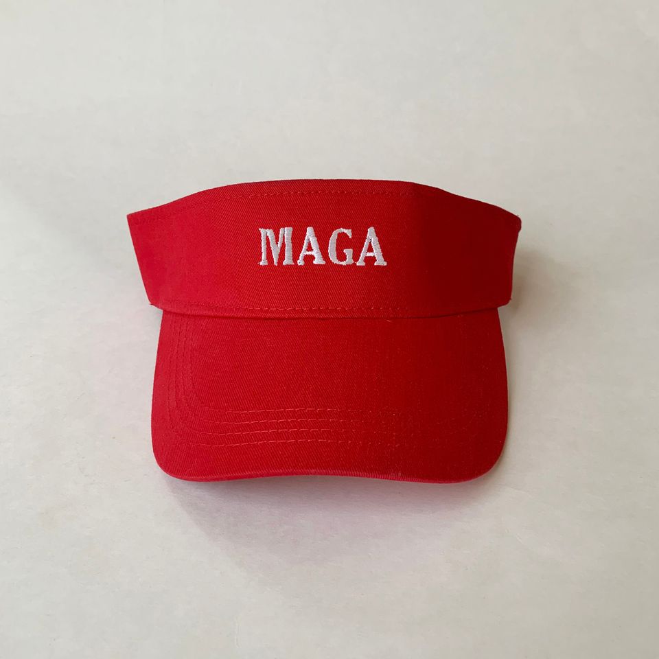 MAGA Embroidered Sun Visor Hat Patriot Cap Summer Sports