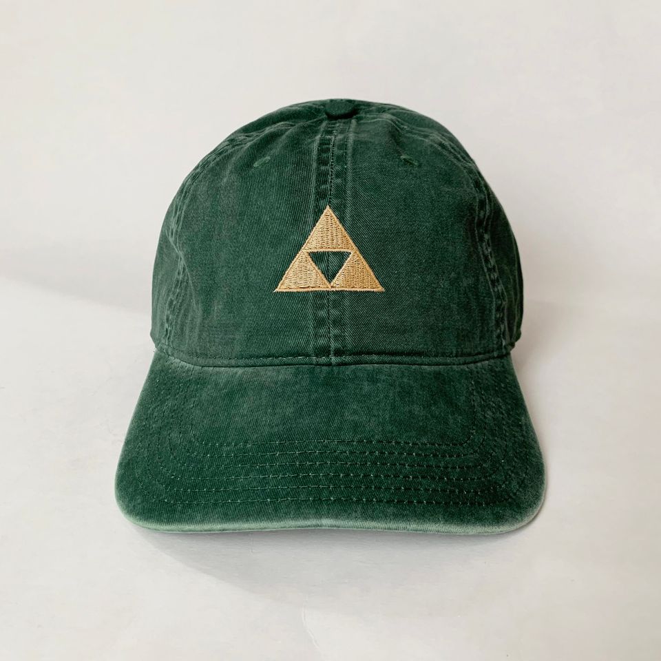 Zelda Triforce Design Cap Dad Cap Halloween Costumes Embroidered Hat