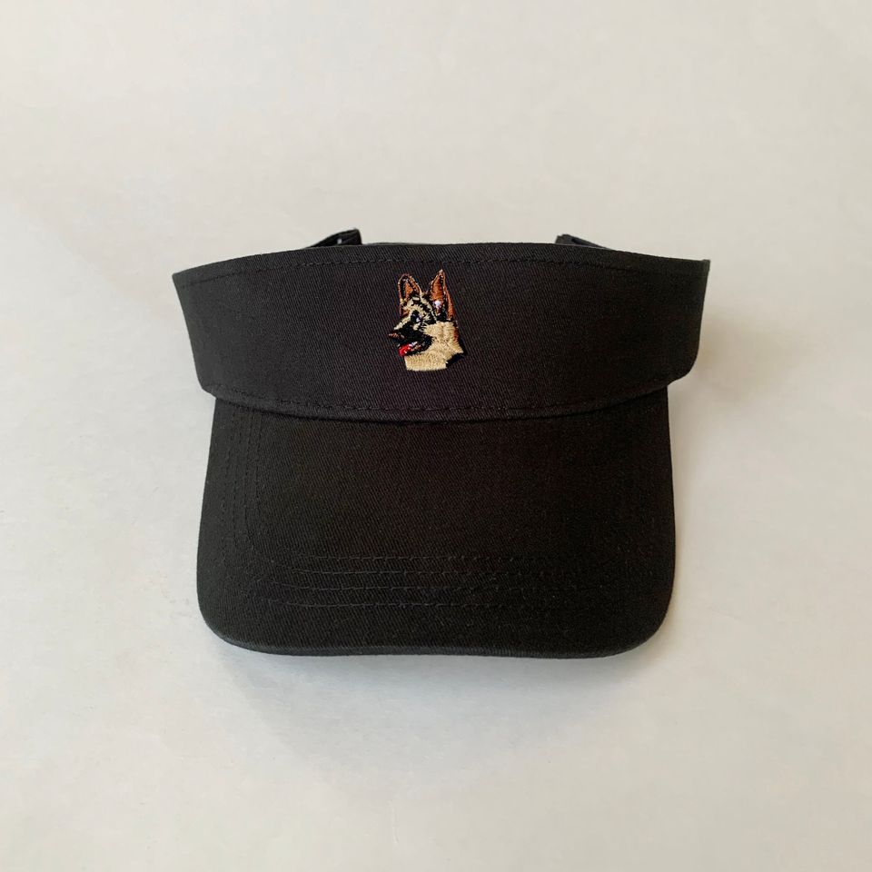 German Shepherd Embroidered Sun Visor Cotton Cap