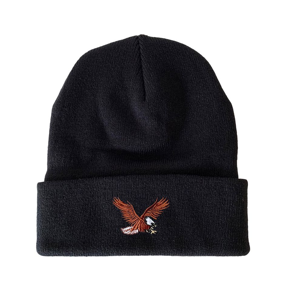Eagle Embroidered Beanie Winter Hat