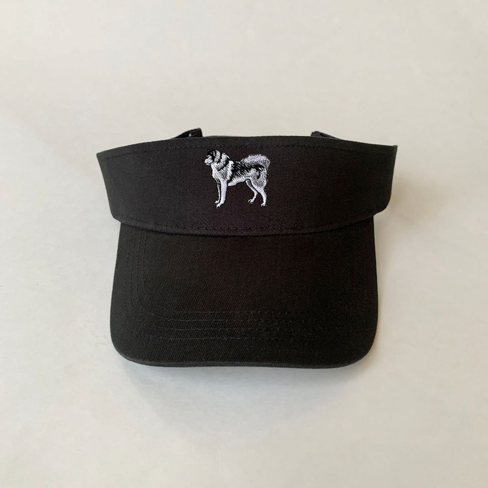 Siberian Husky Embroidered Visor dog Visor Embroidered Cotton Visor