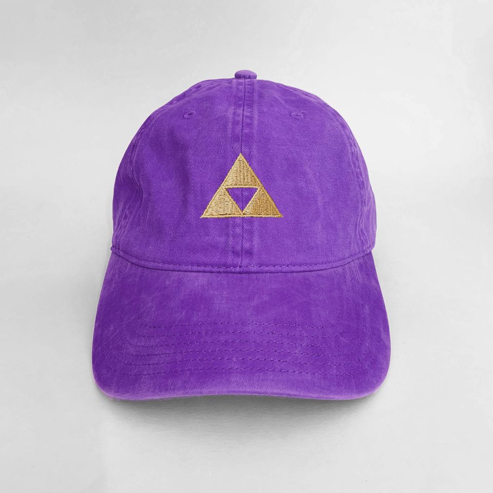 Zelda Triforce Design Cap Dad Cap Halloween Costumes Embroidered Hat