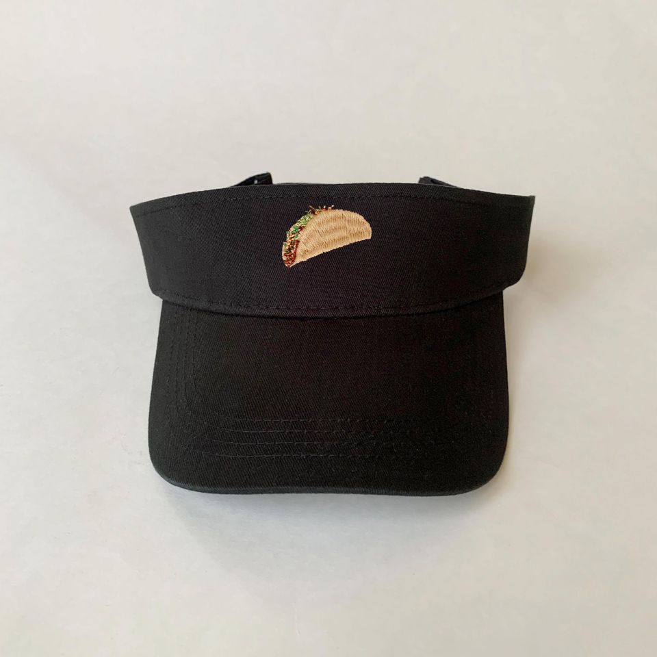 Taco Embroidered Visor Cotton Visor