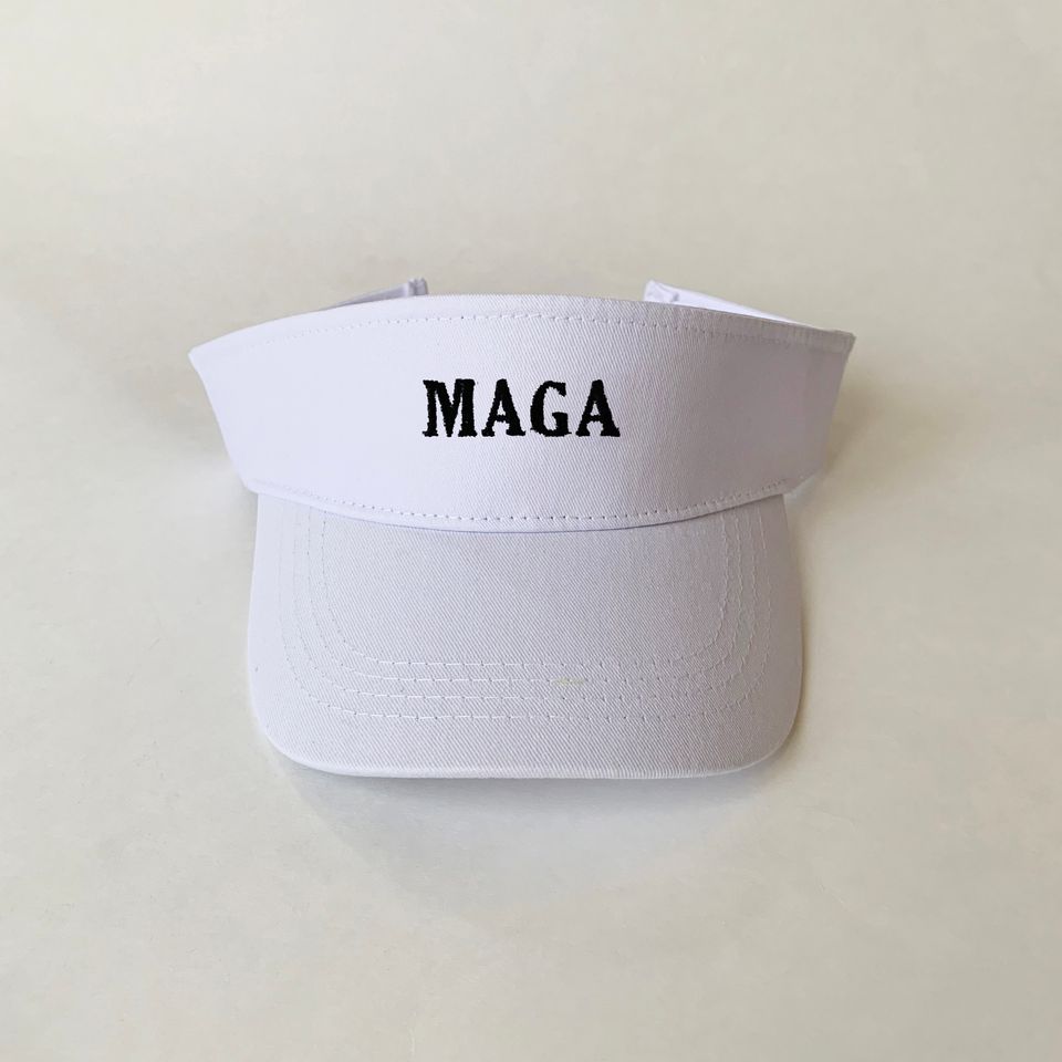 MAGA Embroidered Sun Visor Hat Patriot Cap Summer Sports