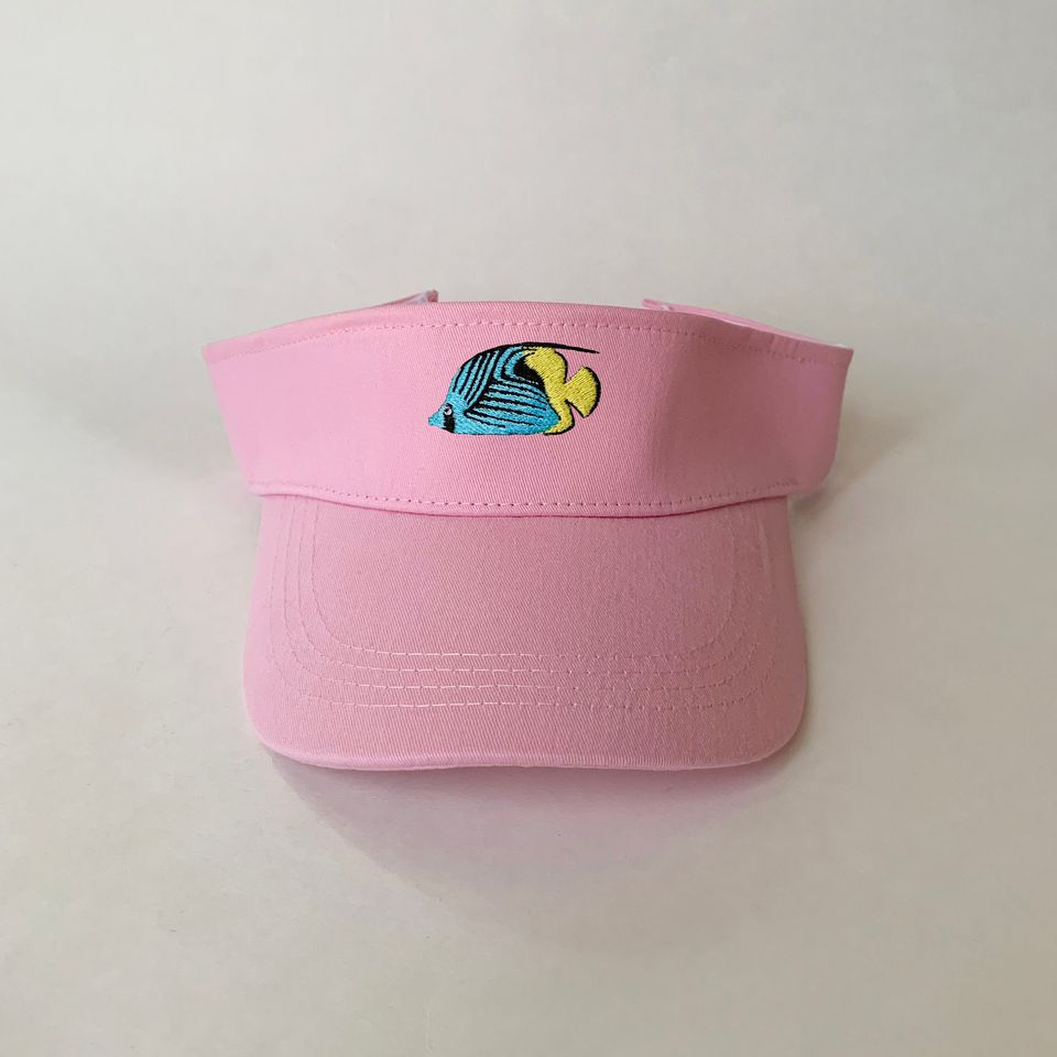 Butterflyfish Embroidered Visor Cotton Visor