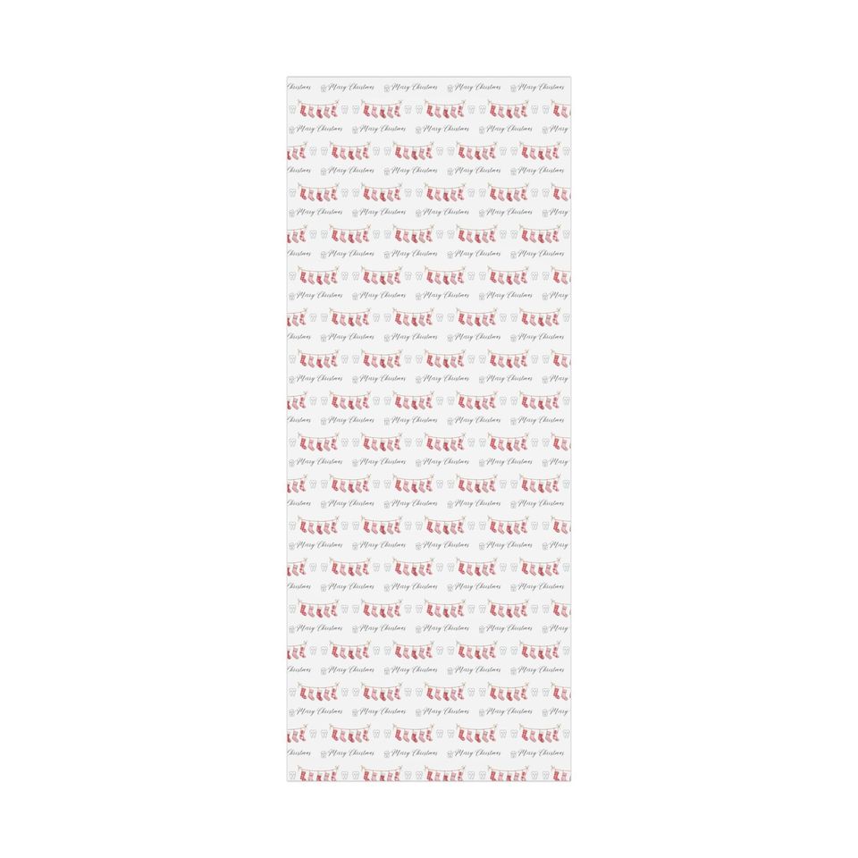 Dental Christmas Wrapping Paper: Dentist Gift Wrap