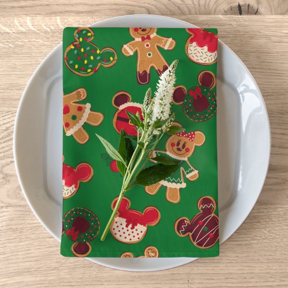 Cute Disney Mickey Gingerbread Cookies Napkins