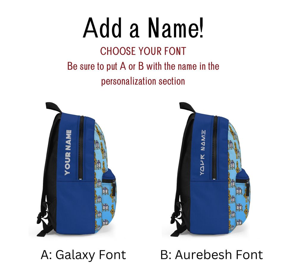 Star Wars C3-PO & R2-D2 Backpack, Disney Backpack, Star Wars Bag, Droid Bag, School Backpack