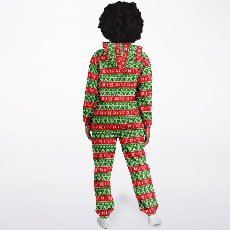 Disney Christmas Men's Hooded Jumpsuit | Christmas Pajama Outfits | Family Matching Pajamas