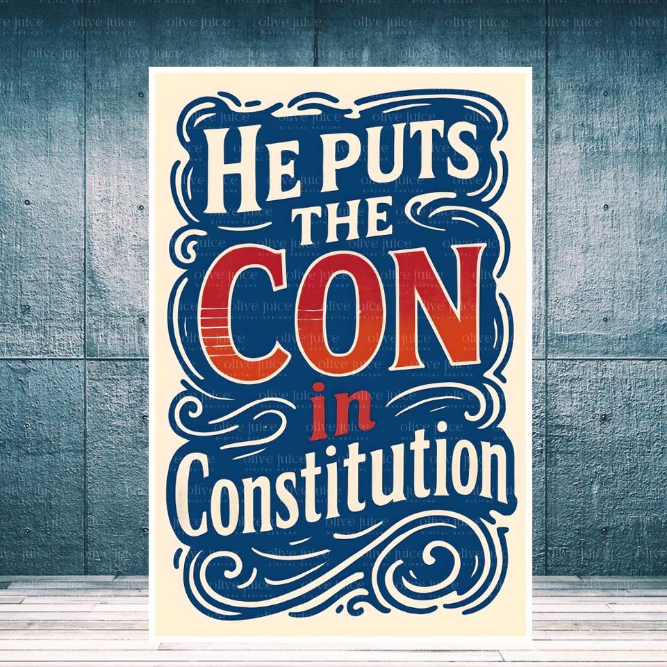 Constitution Protest Sign: Remove Donald Trump, Save America