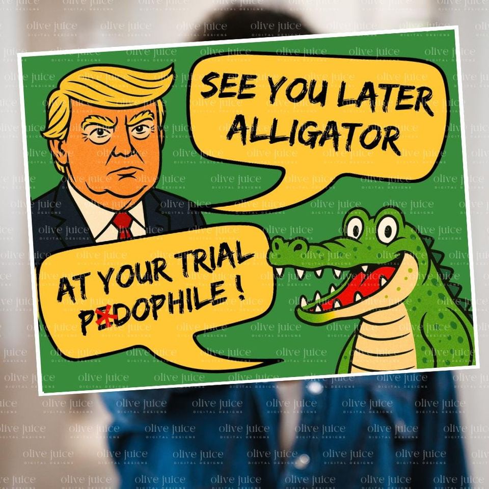 Trump Epstein Protest Sign