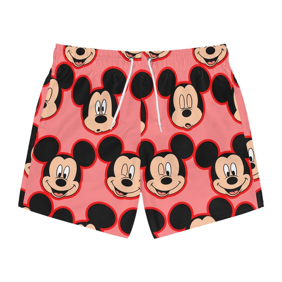 Mickey Mouse Swim Trunks, Mickey Boys Beach Shorts, Disney Vacation Swimwear