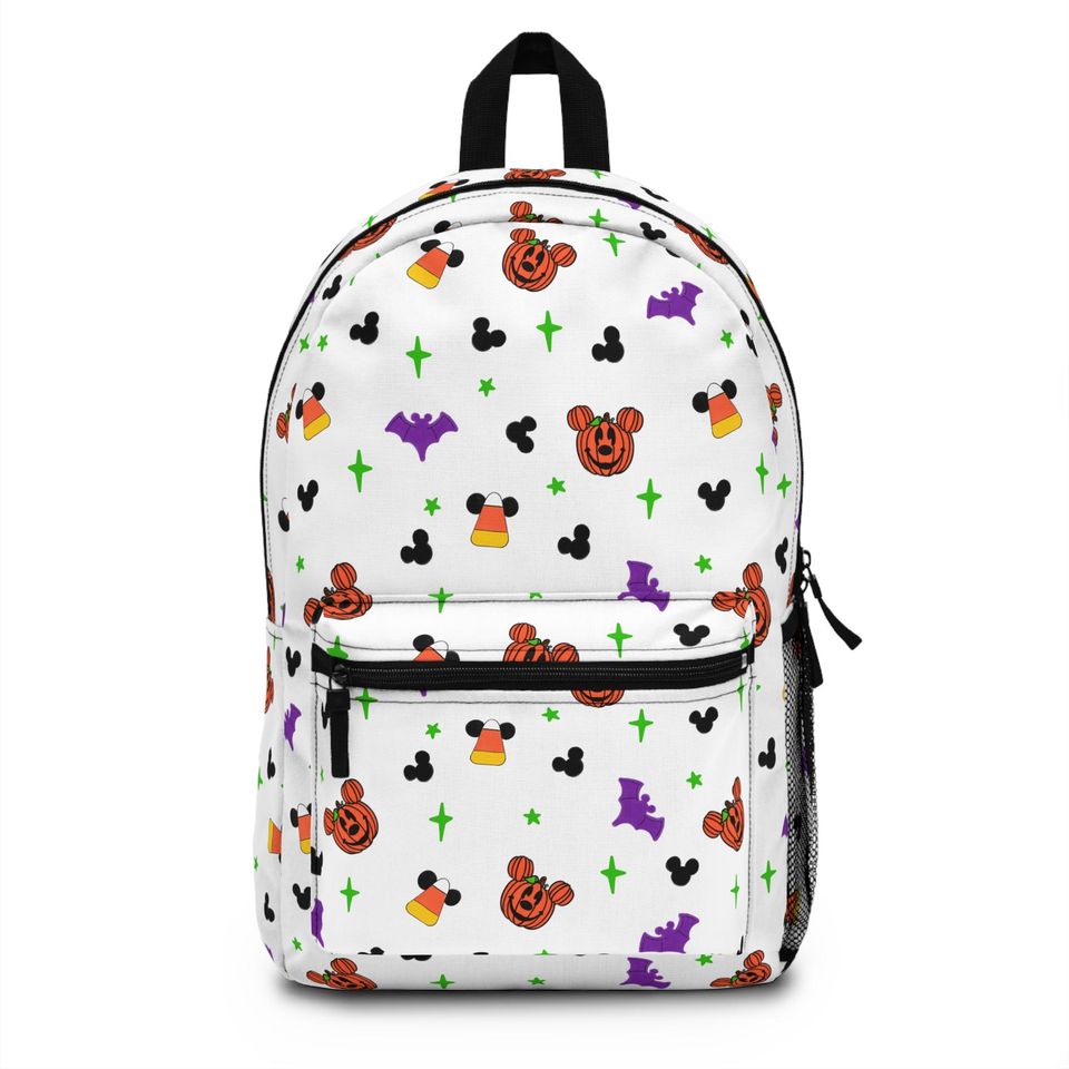 Mickey Halloween Backpack, Disney Backpack, Back to School Book Bag