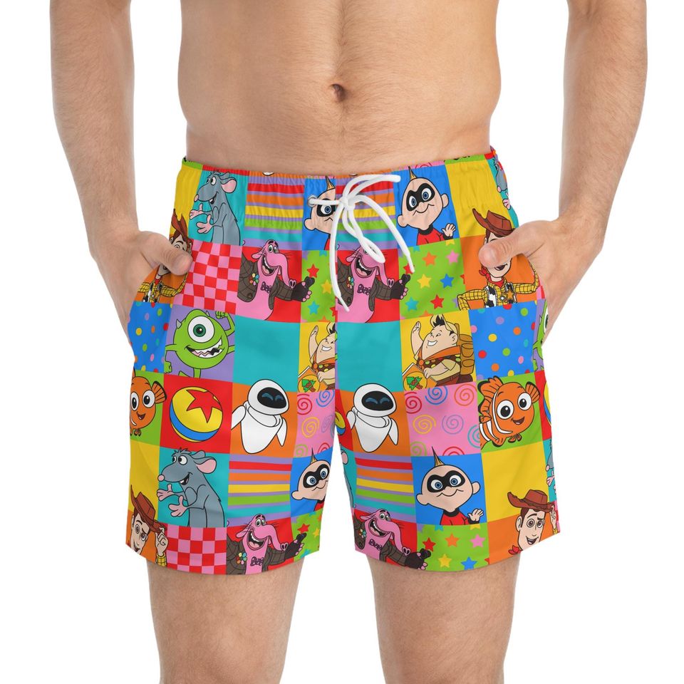 Pixar Character Disney Men's Beach Shorts