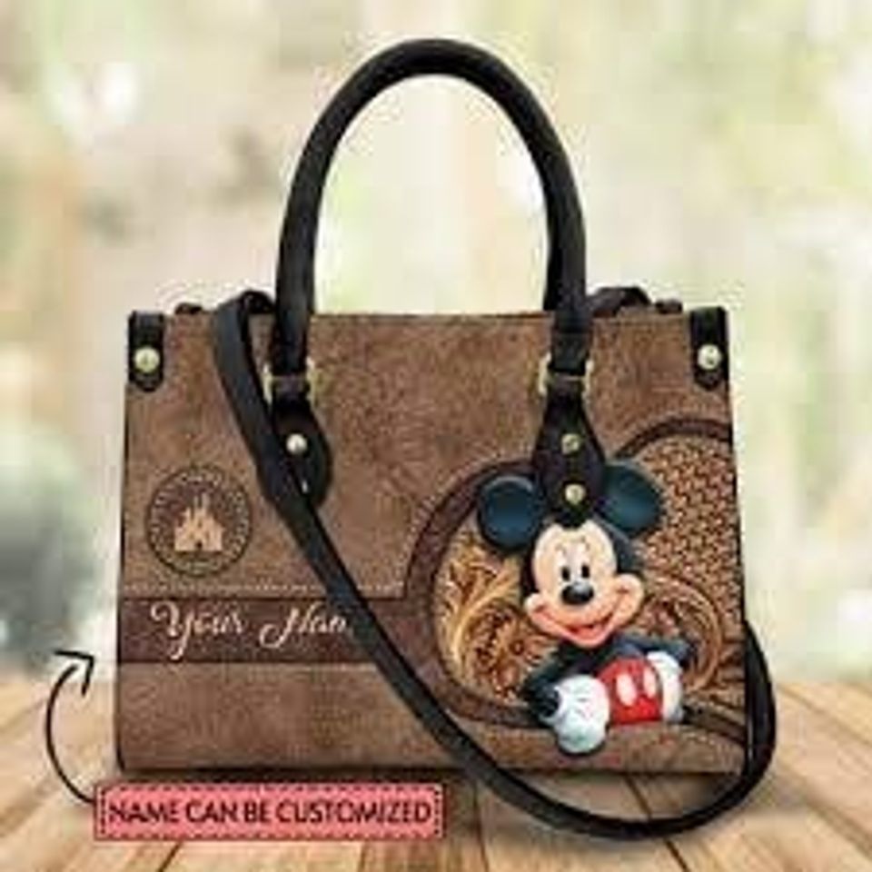 Vintage Mickey Leather HandBag, Mickey Handbag