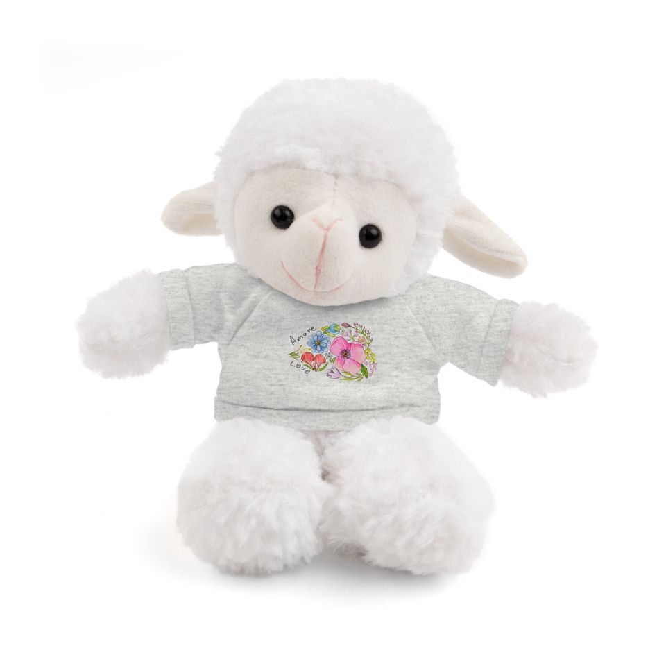 Stuffed animals wearing tee