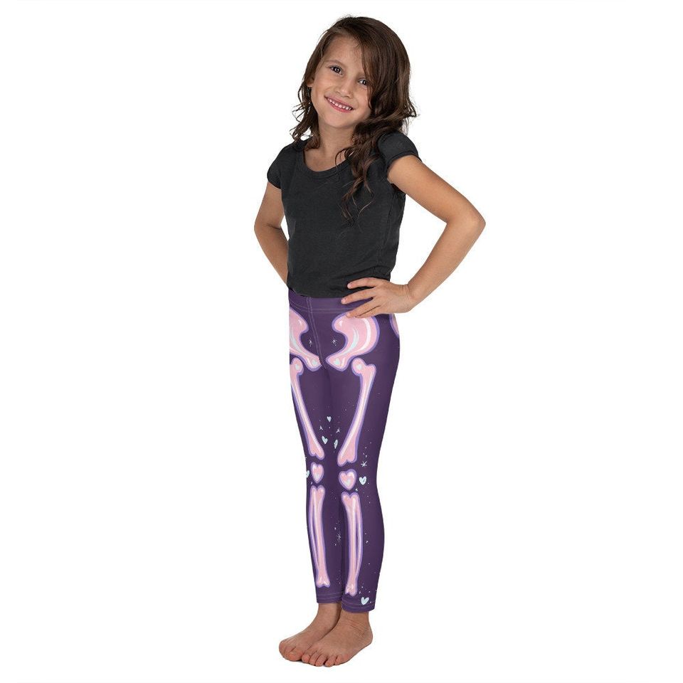 Violet & Pink Adorabones Skeleton Leggings
