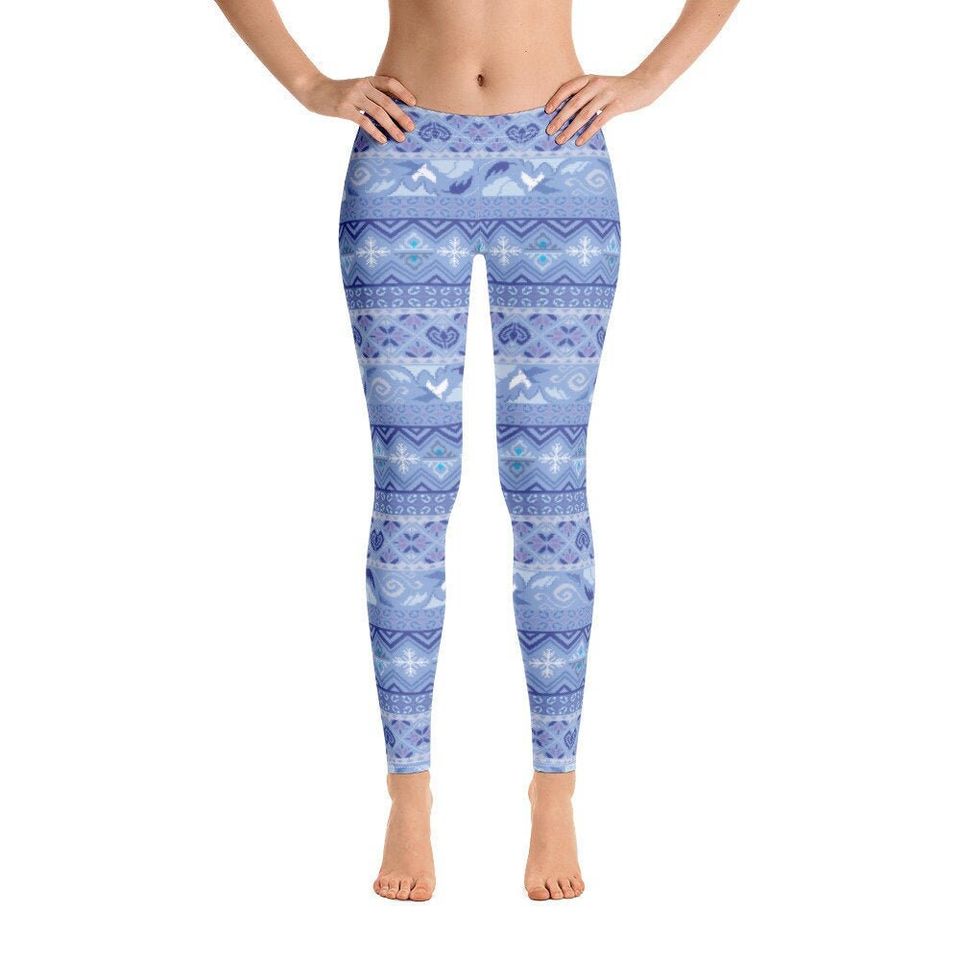 Elsa Ice Winter Print Leggings