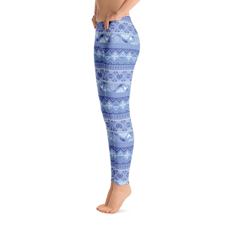 Elsa Ice Winter Print Leggings