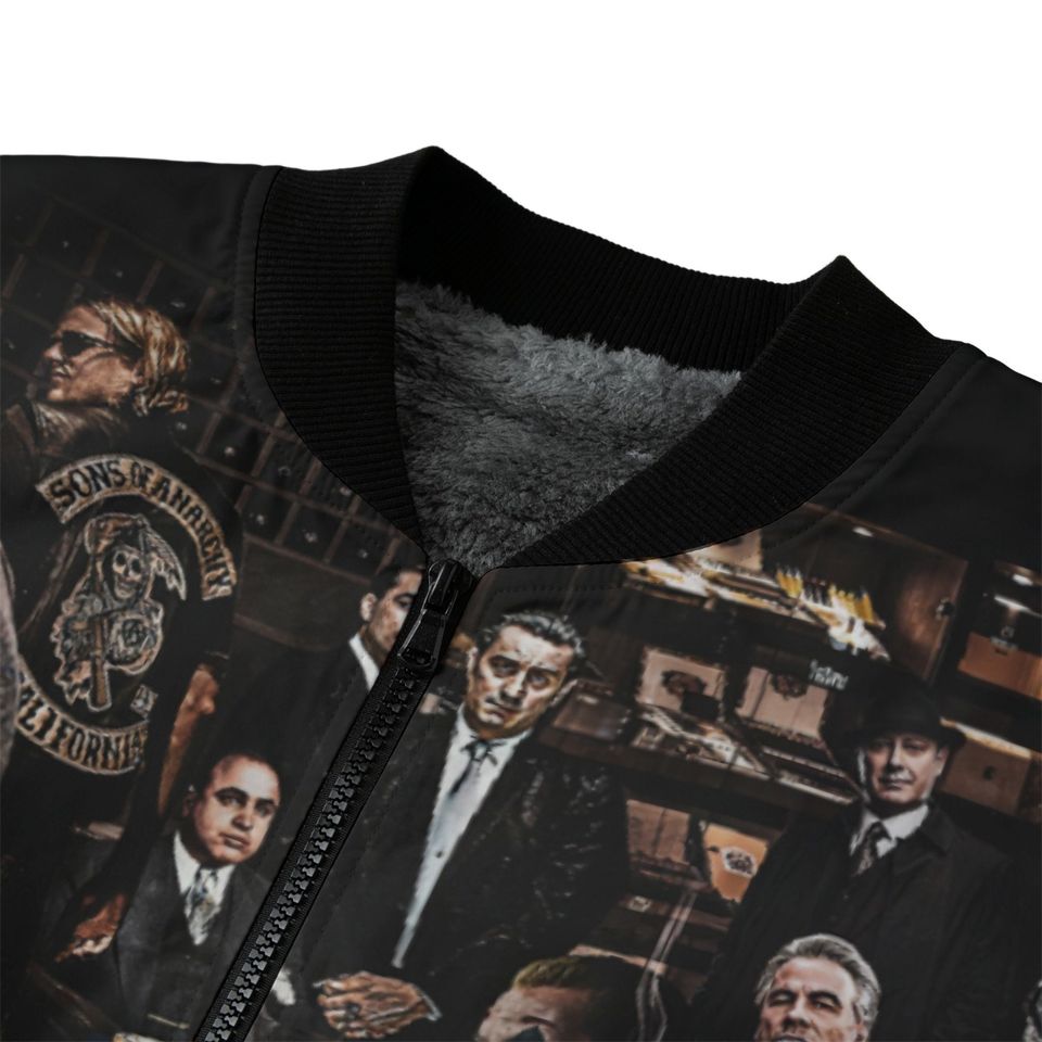 Classic Mobster Films Fleece Bomber Jacket