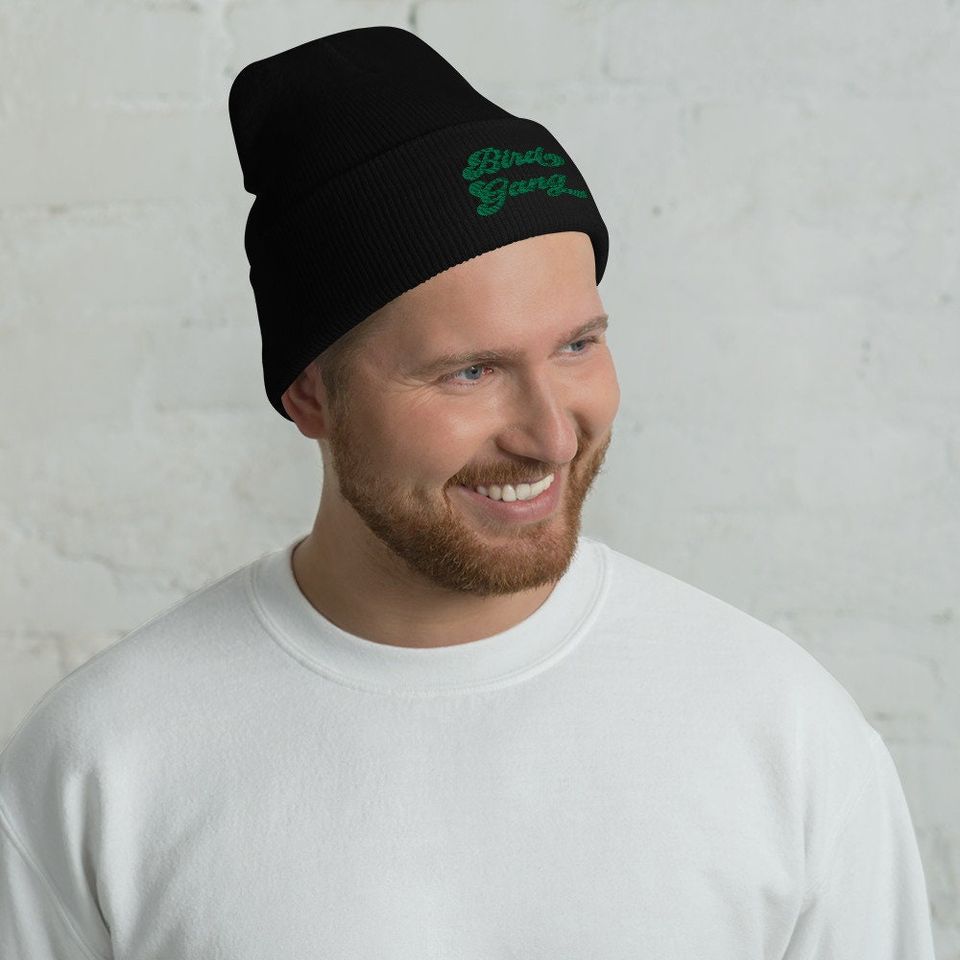 Bird Gang Cuffed Beanie - Embroidered