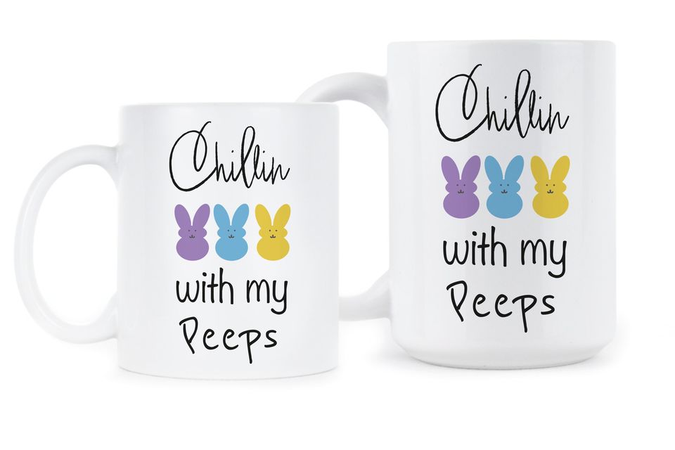 Chillin with my Peeps Easter Mug Funny Easter